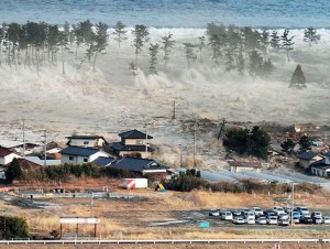 Foto do Tsunami no Japão